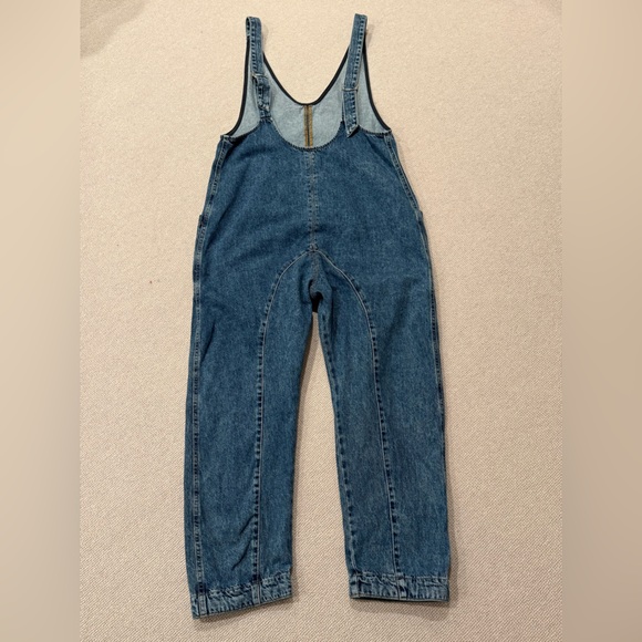 We The Free People Overalls Medium Denim High Roller - Picture 5 of 8